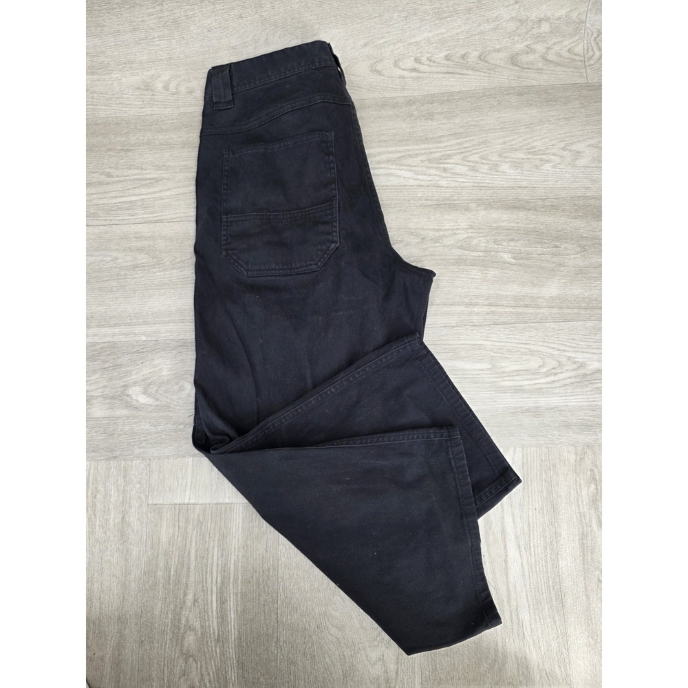 Roark HWY 1 Utility Denim Relaxed Fit Men's Black Canvas Workwear Pants Size 31